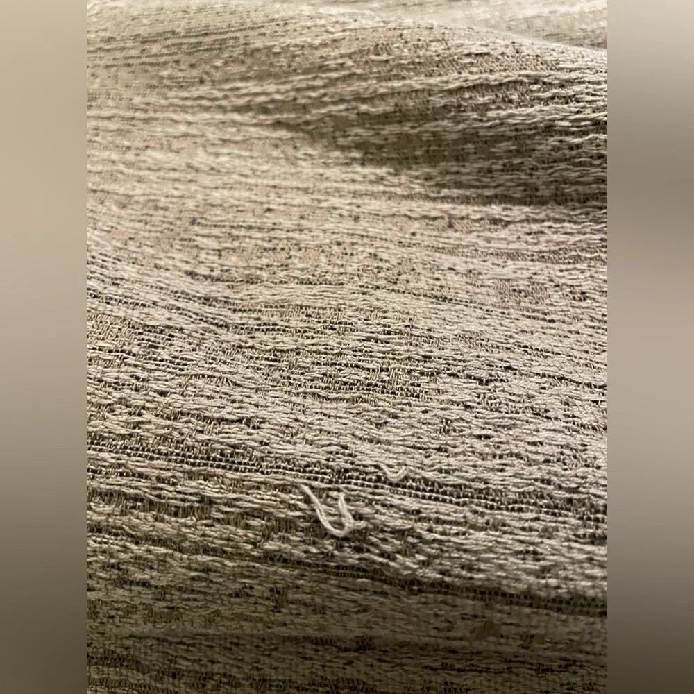2 Restoration Hardware BRUSHSTROKE JACQUARD COTTON WOOL Euro Shams Mochaccino